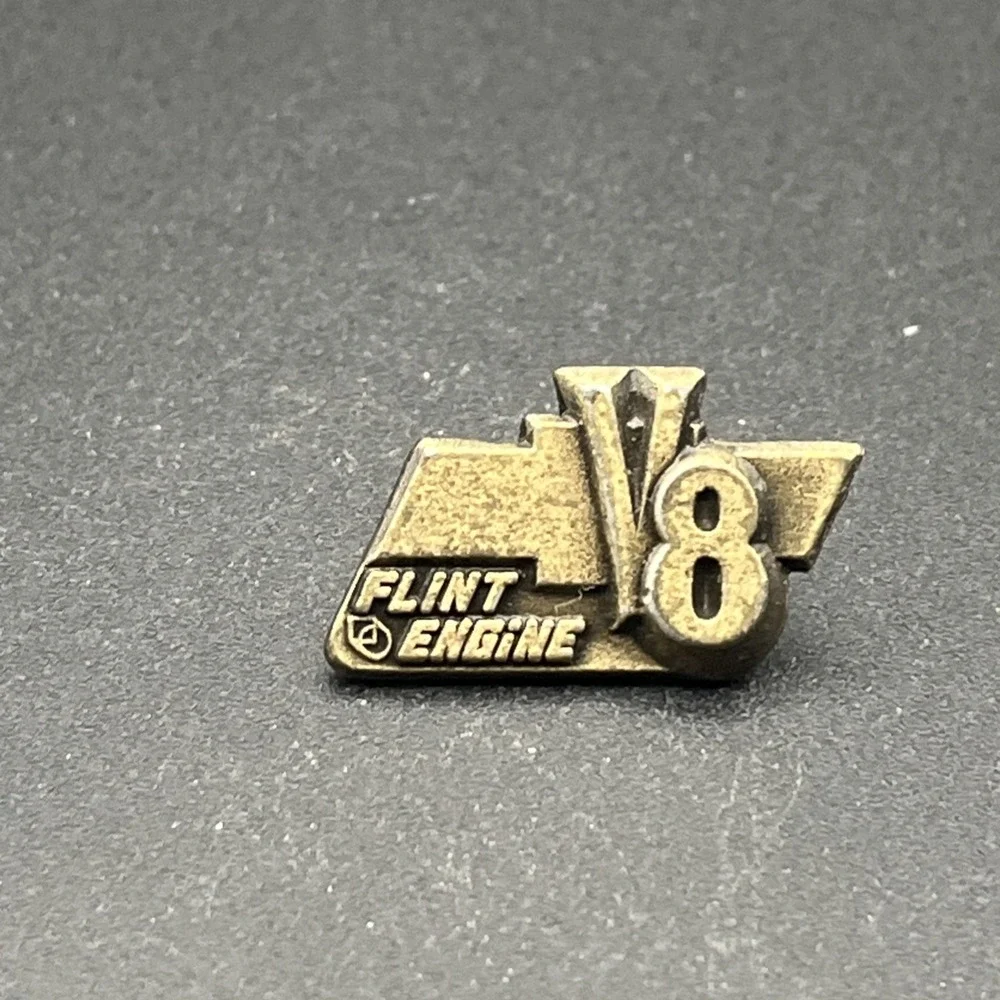 Chevrolet Chevy Flint Engine V8 Lapel Hat‎ Pin